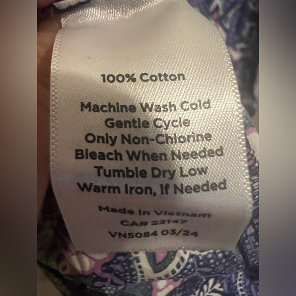 Talbots Lexington Floral Poplin Flare Cotton Summer Dress - Picture 9 of 13